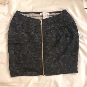Marste layered mini skirt